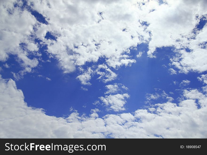 Background cloud and blue sky. Background cloud and blue sky