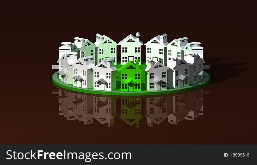 Logo on business cards, business style of the real estate market