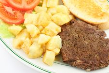 Hamburger Steak And Potatoes Stock Photos Hamburger Steak And Potatoes Stock Photos
