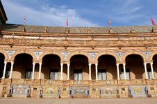 Famous Plaza De Espana Royalty Free Stock Photos Famous Plaza De Espana Royalty Free Stock Photos