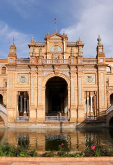 Famous Plaza De Espana Royalty Free Stock Photography Famous Plaza De Espana Royalty Free Stock Photography