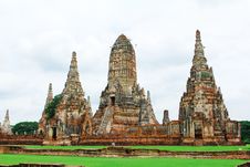 Chaiwatthanaram Temple, Ayutthaya In Thailand Stock Photos