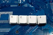 Help For Circuit Board Stock Photography Help For Circuit Board Stock Photography