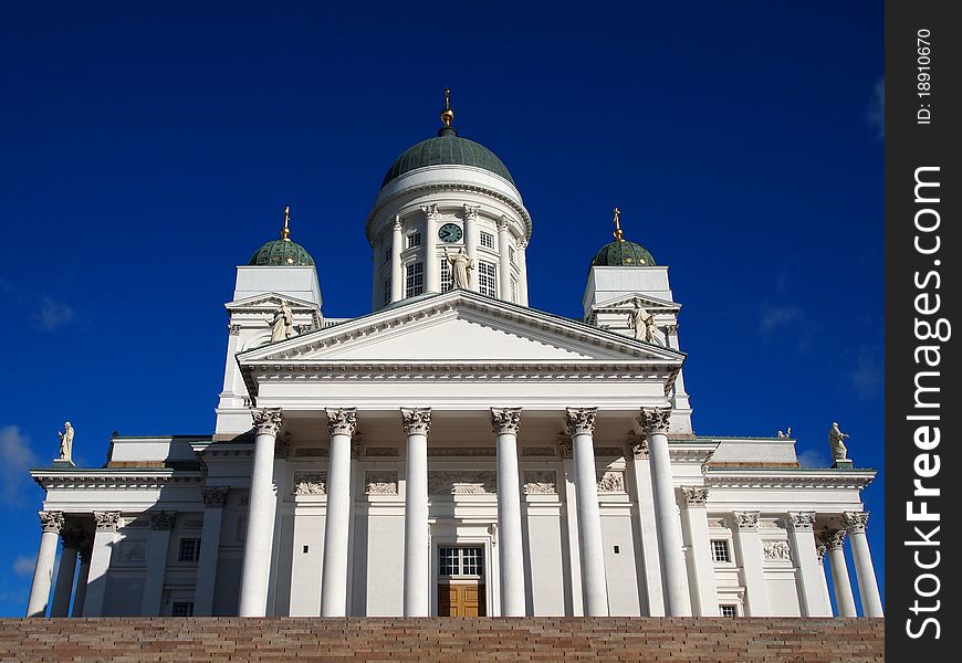 The Helsinki Cathedral on a sunny day