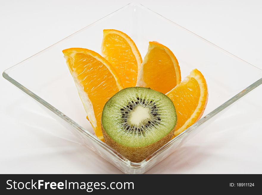 Kiwi and orange