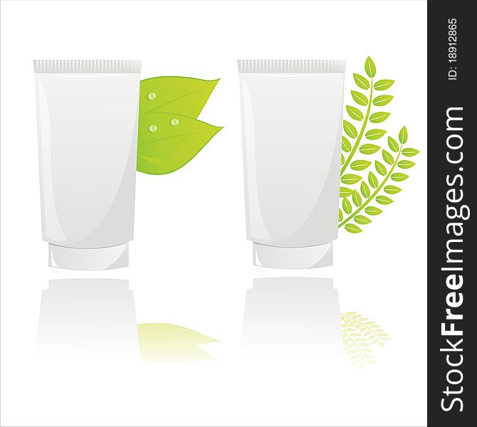 Natural Creams With Leaves