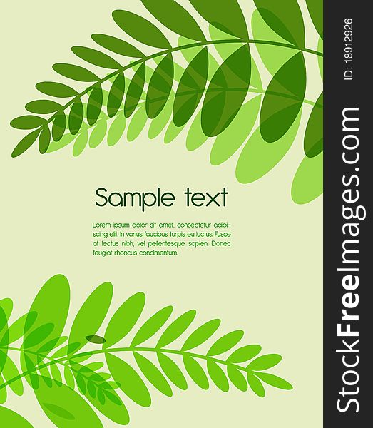 Abstract background with green leafs. Abstract background with green leafs