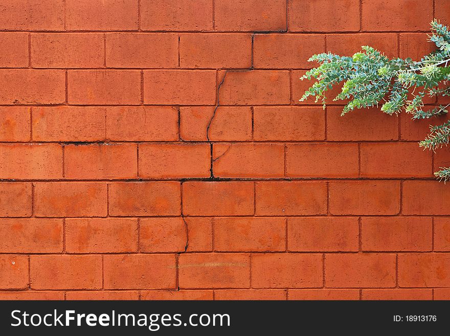 Painted Brick Block Wall