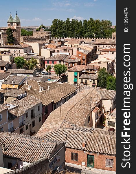 Cityscape of Toledo Spain. Rooftops. Cityscape of Toledo Spain. Rooftops