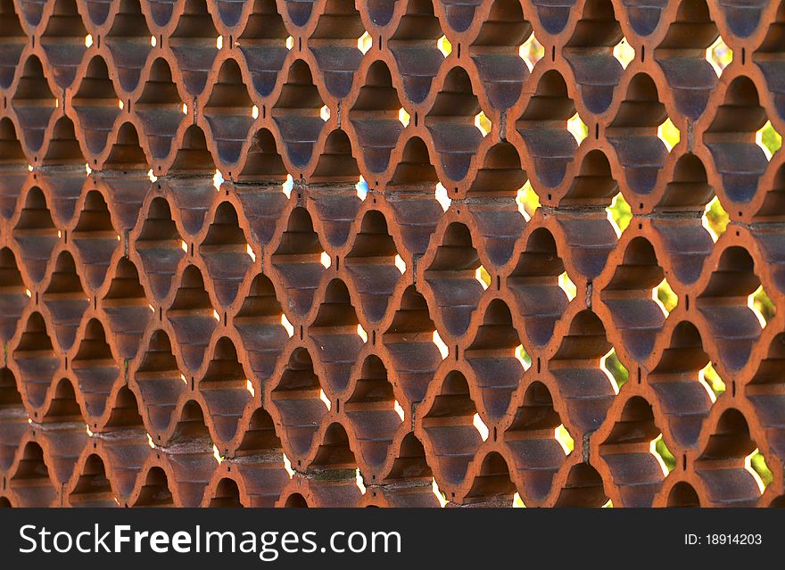 Abstract background of a particular fence clay