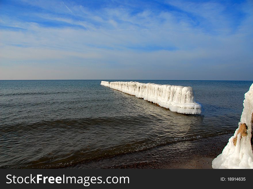 The winter at the seaside