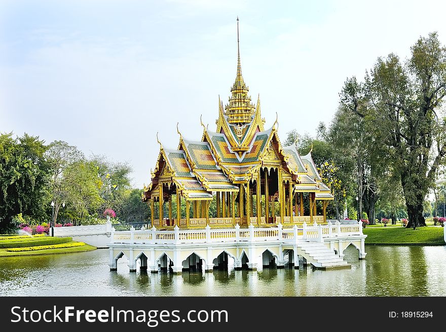 A bangpain palace ayutthaya Thailand. A bangpain palace ayutthaya Thailand