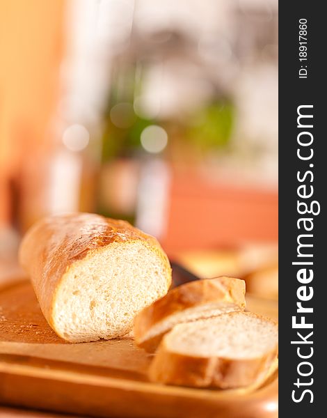 Gourmet fresh bread on the table