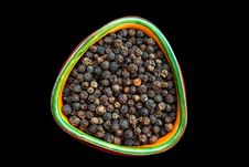 Black Pepper In Small Bowl Royalty Free Stock Image Black Pepper In Small Bowl Royalty Free Stock Image
