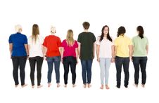 People In A Row Stock Photos People In A Row Stock Photos