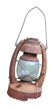 Old Rusty Oil Lamp Stock Images Old Rusty Oil Lamp Stock Images