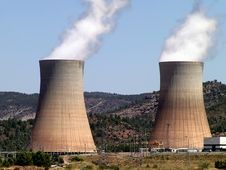Nuclear Power Plant In Operation Royalty Free Stock Photography Nuclear Power Plant In Operation Royalty Free Stock Photography