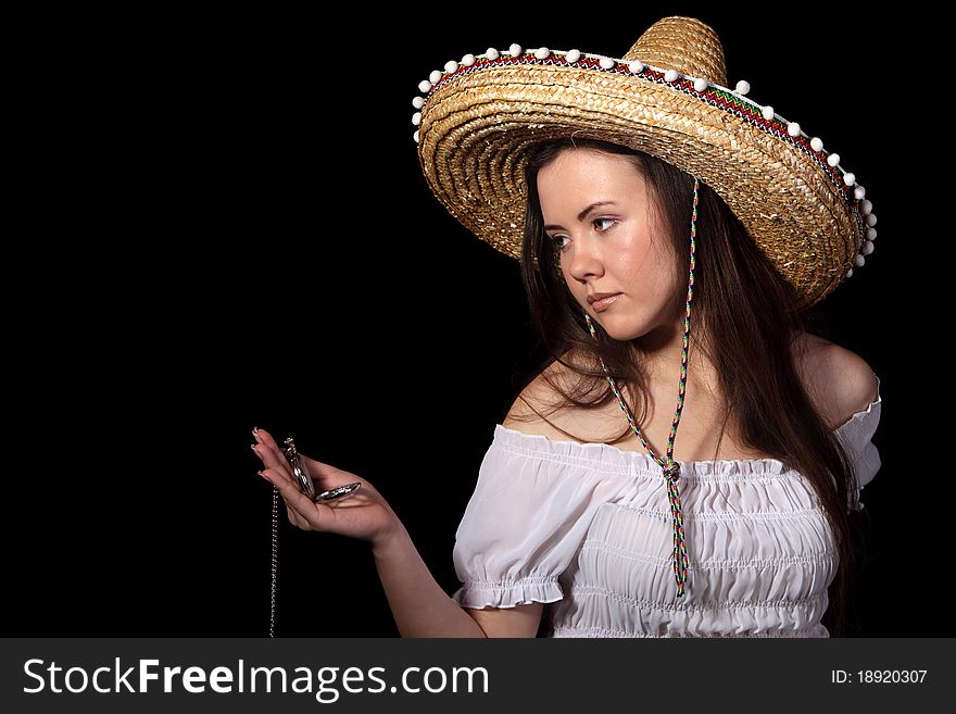 Mexican Girl With A Watch