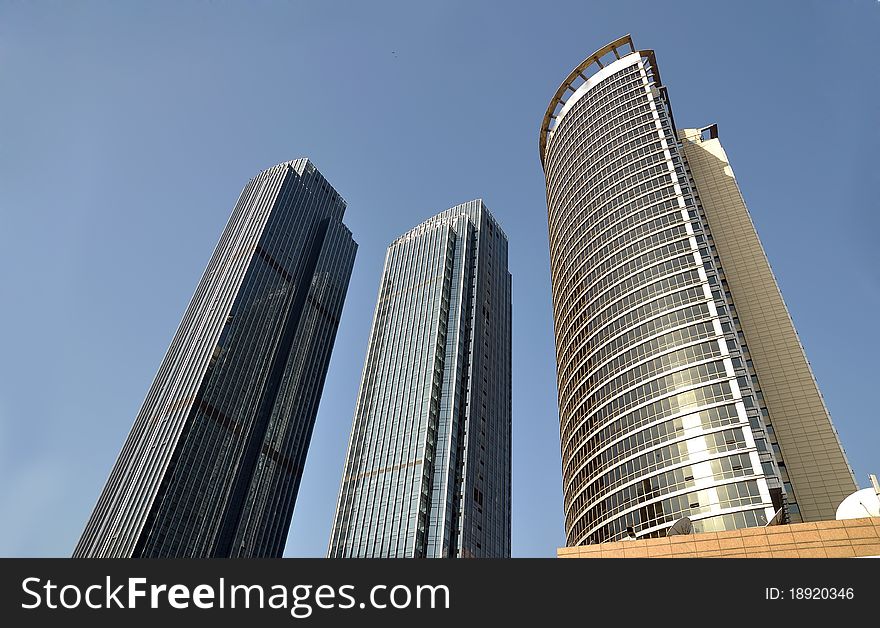 Image of skyscrapers in Qingdao, china. Image of skyscrapers in Qingdao, china