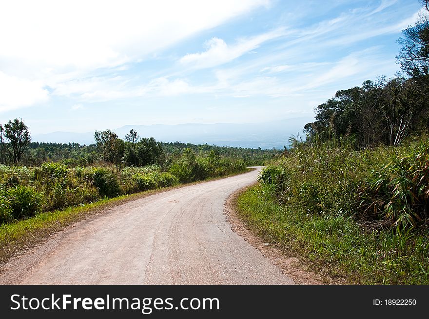 Way to Loei northeast of Thailand. Way to Loei northeast of Thailand