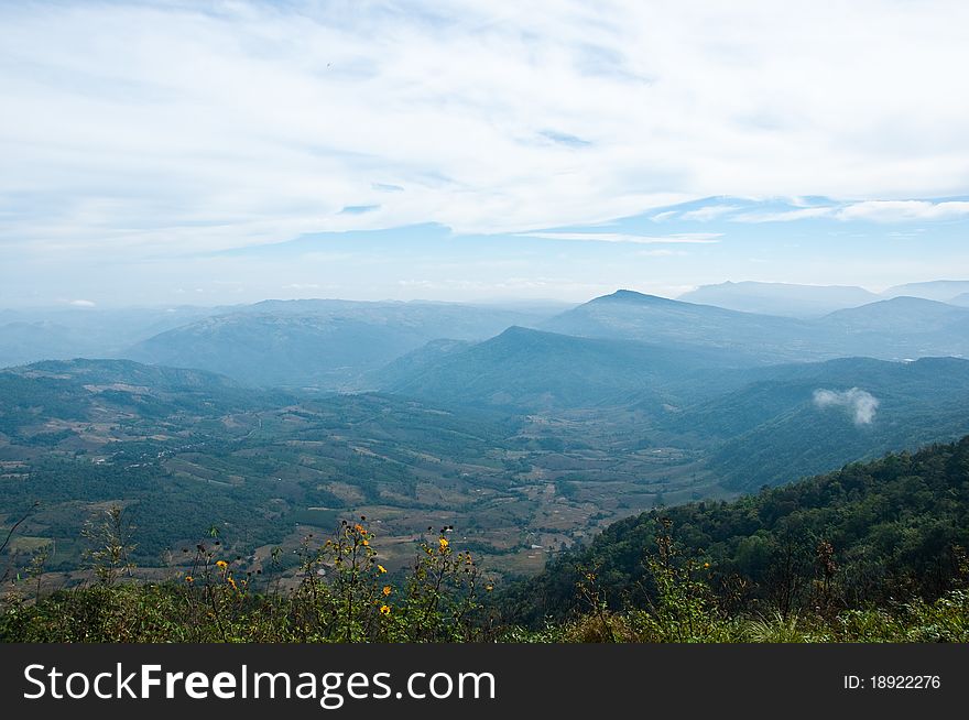 View from Loei northeast of Thailand. View from Loei northeast of Thailand