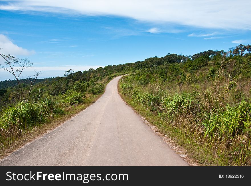 Way to Loei northeast of Thailand. Way to Loei northeast of Thailand