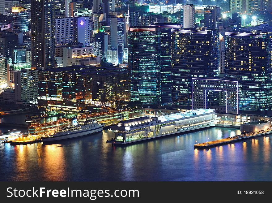 Hong Kong night view