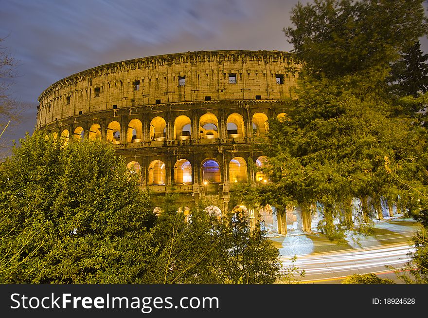 Colosseum at Night, Rome