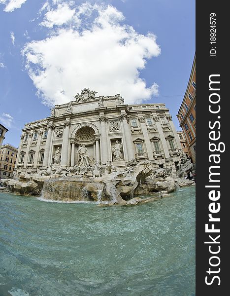 Trevi Fountain In Rome