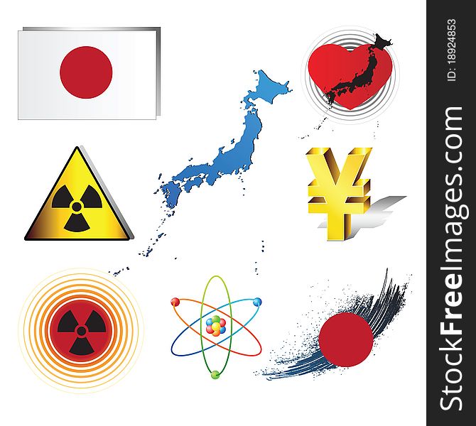 Set of concepts on catastrophe in Japan. Set of concepts on catastrophe in Japan