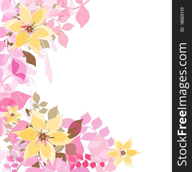 Abstract flowers background. Flowers decorate.