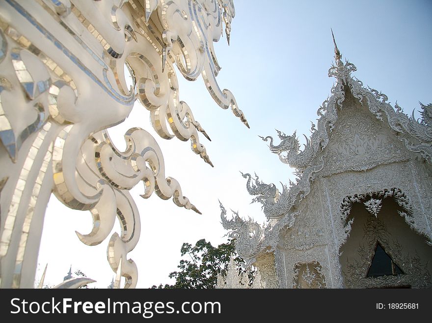 Wat Rong Khun temple in the north of Thailand