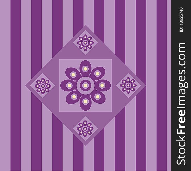 Cute purple background with abstract flowers. Cute purple background with abstract flowers