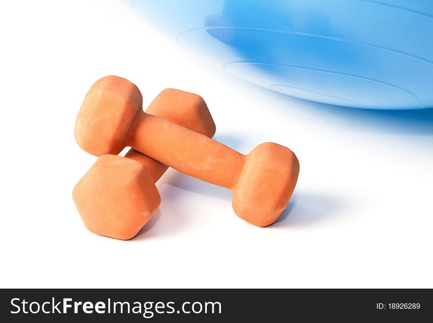 Free weights and exercise balloon imaging fitness. Free weights and exercise balloon imaging fitness