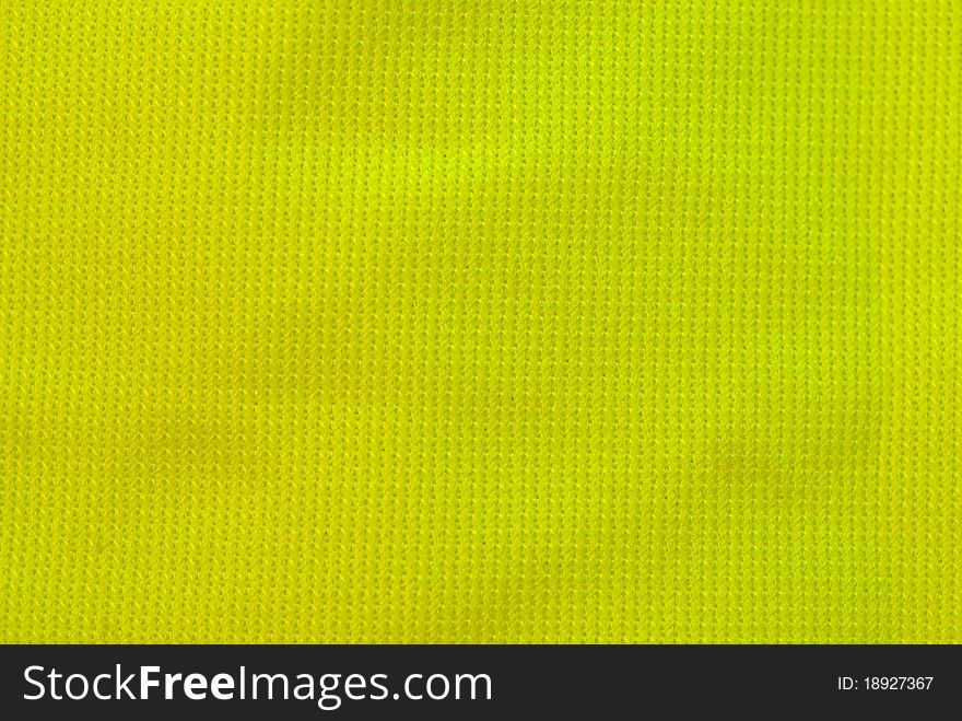 Close up of yellow fluorescent safety vest. Close up of yellow fluorescent safety vest