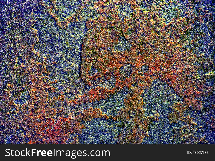 Colorful close up of stone texture, high dynamic range photo