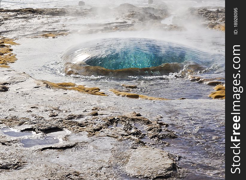 The Geysir, Iceland, Strokkur