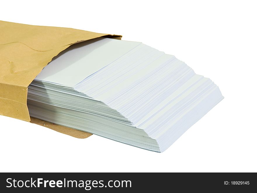 Blank sheets of A4 paper for office use