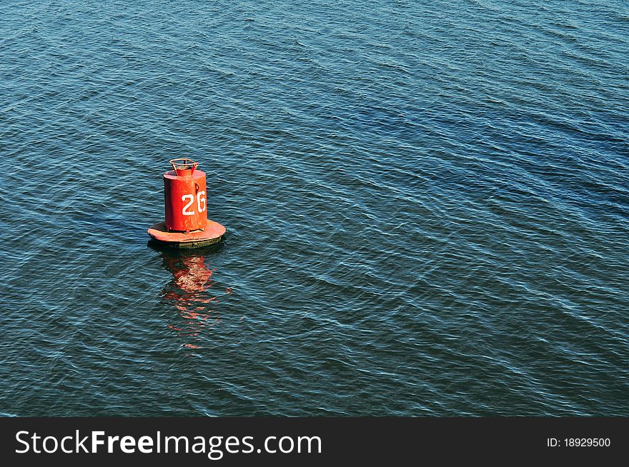 Buoy On The Water Surface For Safe Navigation