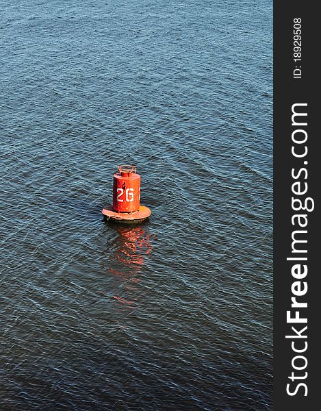 Buoy On The Water, Marine Distance Marker