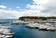 Monaco Seaport Scenery Royalty Free Stock Photo Monaco Seaport Scenery Royalty Free Stock Photo