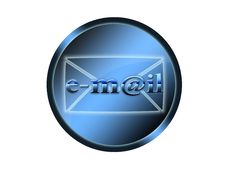 Blue Button With Sign Email Royalty Free Stock Photos Blue Button With Sign Email Royalty Free Stock Photos