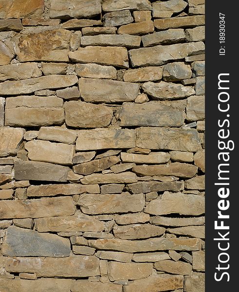 Vertical Stone Wall