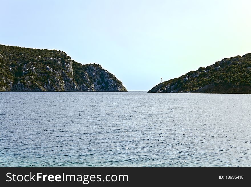 Natural Harbour of Porto Koufo in Chalkidiki, Greece. Natural Harbour of Porto Koufo in Chalkidiki, Greece