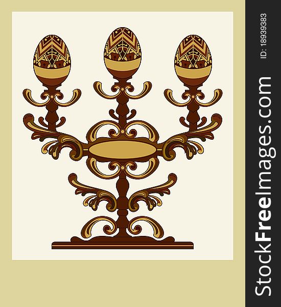 Design of Easter greeting card