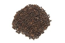 Black Pepper Isolated On The White Royalty Free Stock Photos