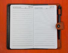 Brown Blank Note Book Royalty Free Stock Photo Brown Blank Note Book Royalty Free Stock Photo