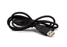 Black USB Cable Stock Photos