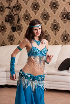 The Girl The Dancer Of East Dance Stock Image