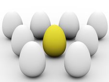 Golden Egg Concept Royalty Free Stock Images Golden Egg Concept Royalty Free Stock Images